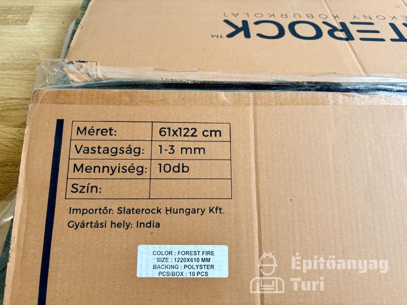 Kőfurnér SLATEROCK hajlítható ultravékony természetes kőburkolat