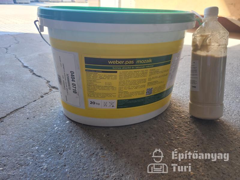 Weber.pas mozaik vakolat 20 kg, új csomagolásban 0710 színben