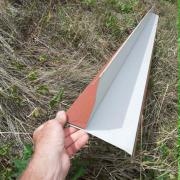 Cserépvörös RAL8004 ereszalja L-profil kiegészítő 3 méteres